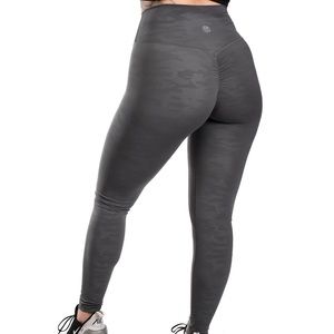 Til You Collapse TYC Effortless Scrunch Alloy Steel Camo Leggings